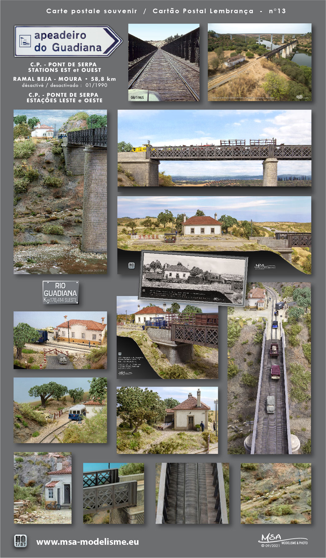 APEADEIRO DO GUADIANA - LESTE e OESTE - PONTE DE SERPA <br /> Ramal BEJA-MOURA
Alentejo - Portugal