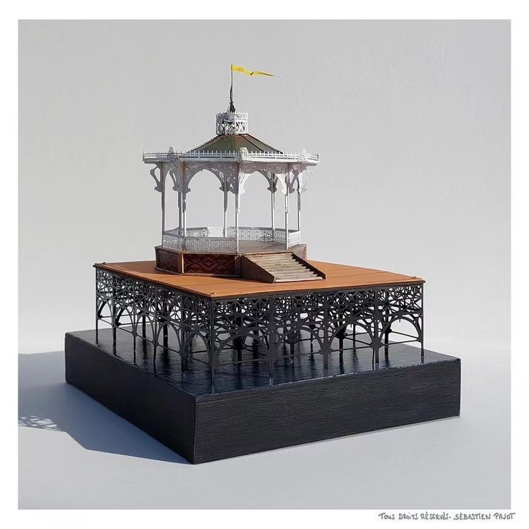 Le Kiosque de Bránagilles sur son ponton