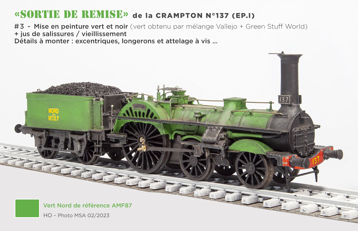 Elle commence à ressembler à une une locomotive à vapeur …